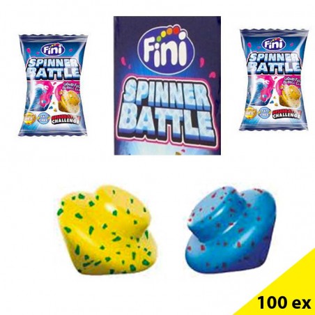 Fini Spinner Battle Chewing Gum Toupie Chewing Gum Coeur Liquide