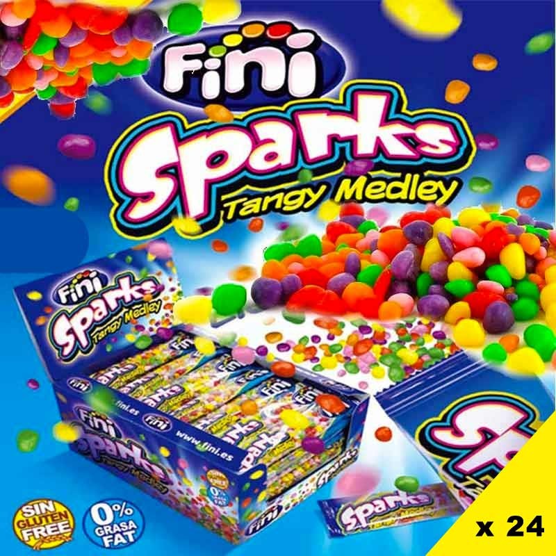 Bonbons billes acidulées Sparks 24 pièces