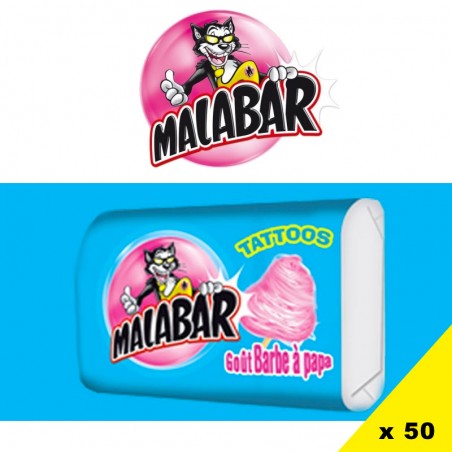 Malabar Barbe à Papa 50 pièces