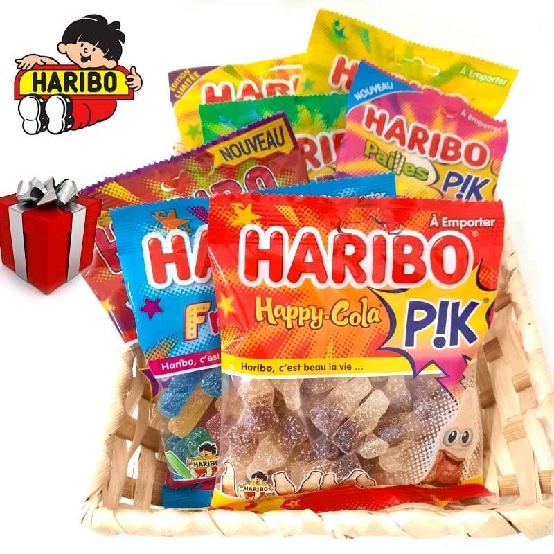 Bonbons acidulés gélifiés miami pik Haribo