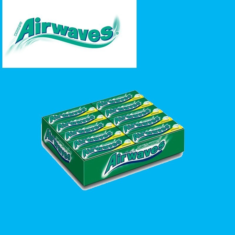 Airwaves Chewing-gum Menthol & Eucalyptus 50 pièces