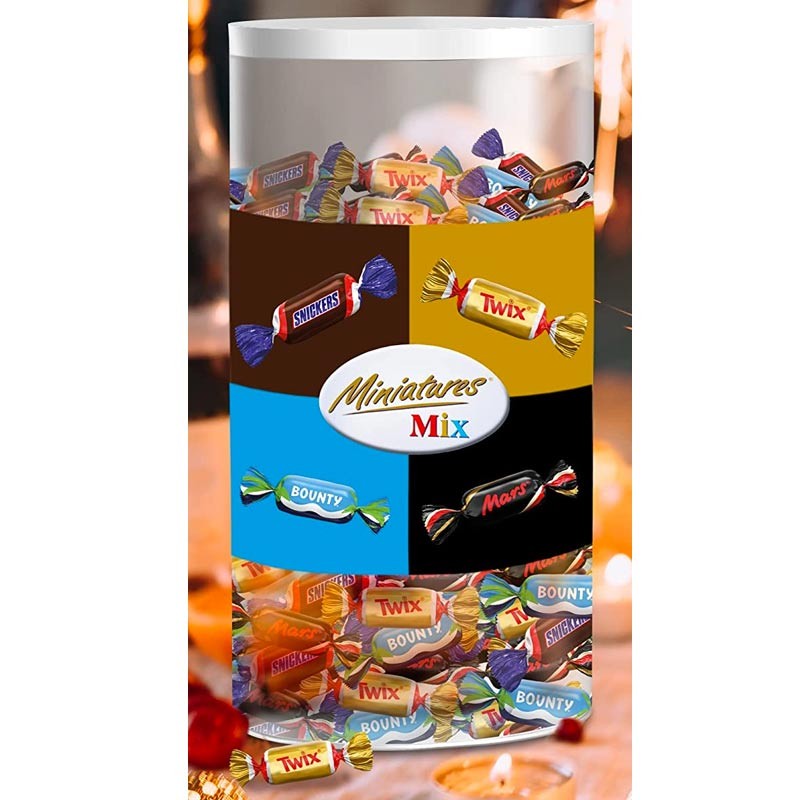 Miniatures Mars Twix Bounty Snickers Mix (Boîte de 500g