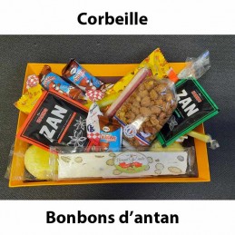 Maxi Corbeille de bonbons d'antan,confiserie d'autrefois,cadeau bonbon