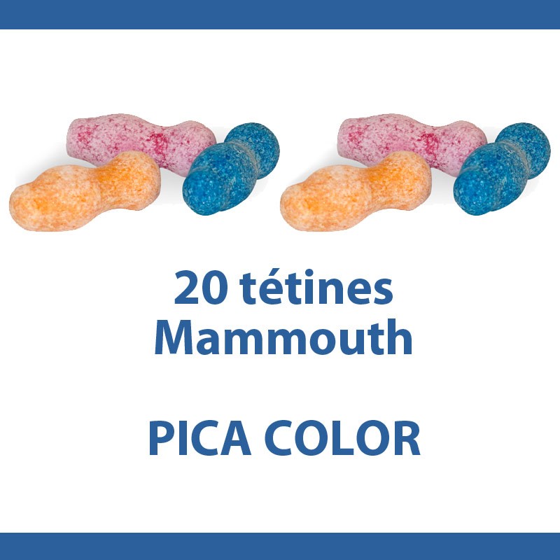 Mammouth tétine Color Pik, 20 pièces