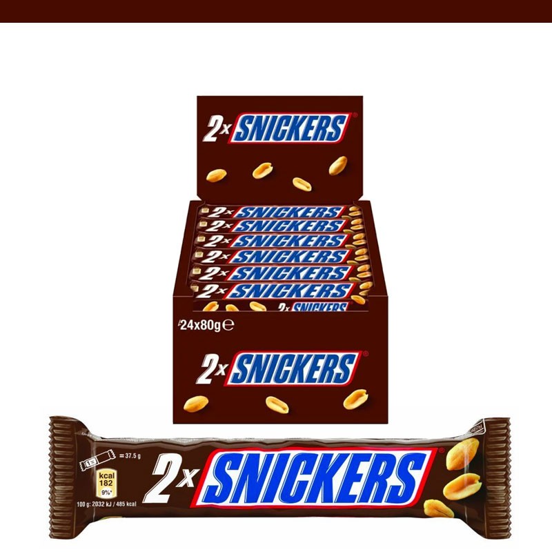 SNICKERS barre chocolat, caramel et cacahuètes - Multipack 6x50g