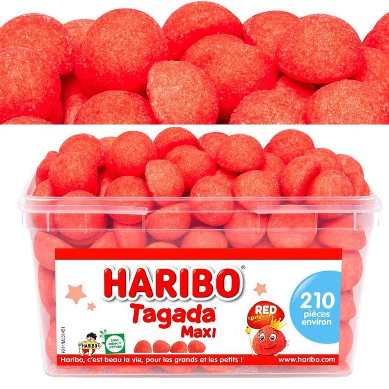 Boîte de 210 maxi fraises Tagada - prix pas cher chez iOBURO