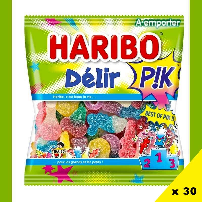 Langues Pik bonbon Haribo 100gr x 30