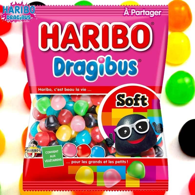 Dragibus Soft Bonbon Haribo - Boîte de 300 pièces