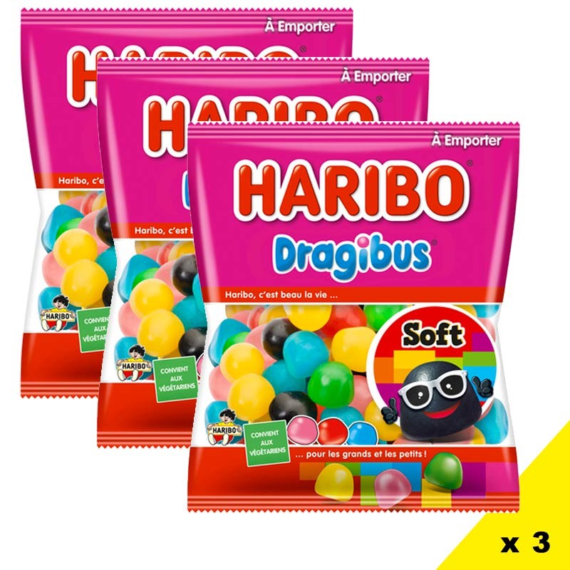 HARIBO - Bonbons gommeux Dragibus Soft 200 g HAR…
