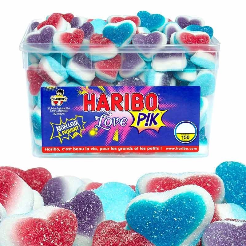 Les bonbons acidulés coeur Haribo
